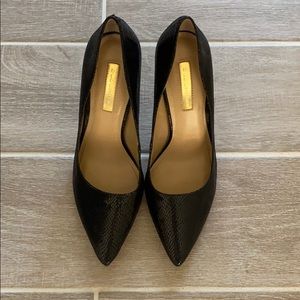 BCBGeneration Snake Skin Heels black